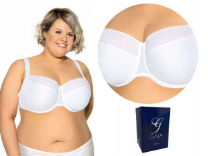 Biustonosz GAIA 594 SemiSoft Sandy Maxi BIAŁY 75L