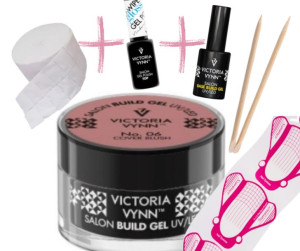 Zestaw Victoria Vynn żel 15ml 06 cover blush+ Top No Wipe + Baza + gratisy!