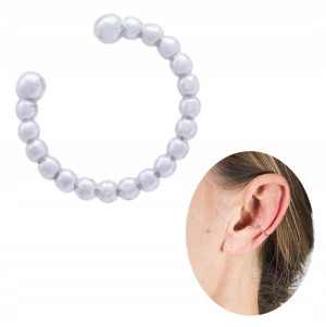 Srebrny kolczyk kółko nausznica nakładka piercing