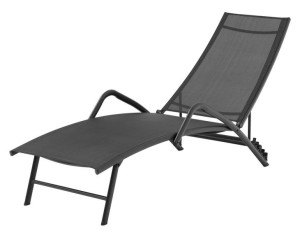 Leżak ogrodowy NORDSTRAND S57xD195 czarny