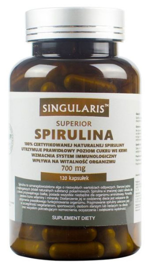 Singularis Spirulina Superior 120 kapsułek