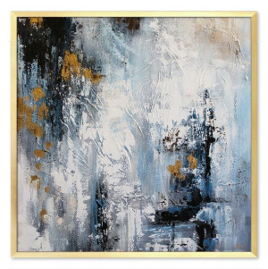 Obraz olejny ręcznie malowany 63x63cm Abstrakcja