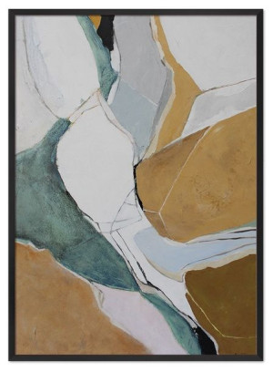 Obraz olejny ręcznie malowany 53x73cm Abstrakcja