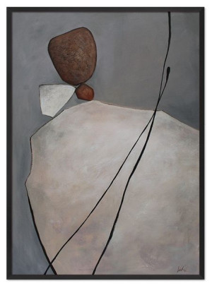 Obraz olejny ręcznie malowany 53x73cm Abstrakcja