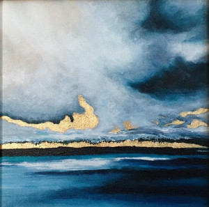 Obraz olejny ręcznie malowany 60x60 Abstrakcja