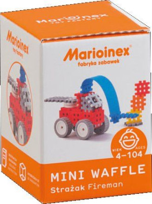 Klocki Konstrukcyjne Mini Wafle Strażak 02516 Marioinex
