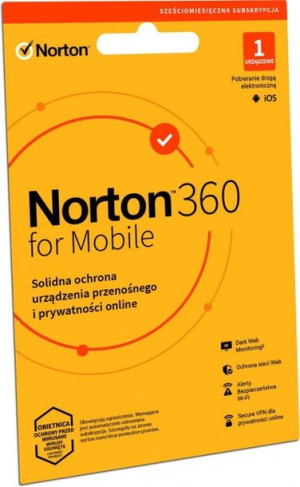 Norton 360 Mobile 1 device licencja na 6 miesięcy