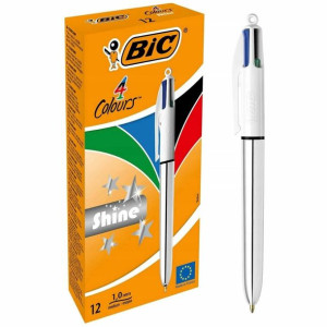 Długopis BIC 4Colours Shine silver 982873