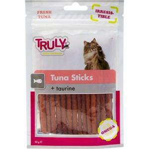 Truly Pałeczki z Tuńczyka z Tauryną Przysmak Dla Kota 50 g
