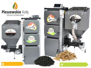 Kocioł c.o. 24kW ogrzewa 180-240m2 UNI-VERT ( TECHNIX -PEL ) z podajnikiem
