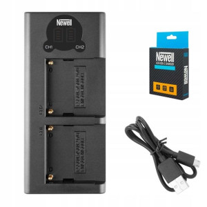 Ładowarka dwukanałowa Newell DL-USB-C NP-F550/770/970