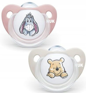 Smoczek uspokajający silikonowy Trendline Disney Kubuś róż 6-18m Nuk