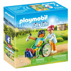Playmobil 70193 Pacjent Na Wózku Inwalidzkim