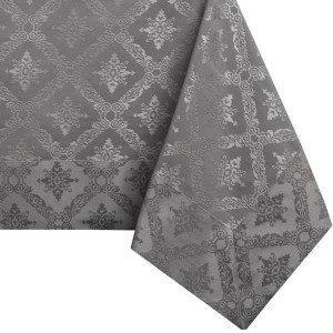 DecoKing Obrus bawełniany MAYA mankiet 160x400 kakaowy