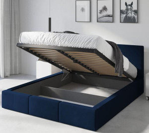 Łóżko 160x200 Tapicerowane Hilton Materac Amber od INTERBEDS