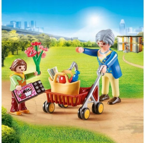 Playmobil 70194 Babcia Z Chodzikiem