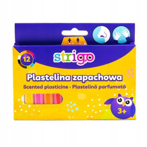 Plastelina szkolna zapachowa Strigo 12 kolorów