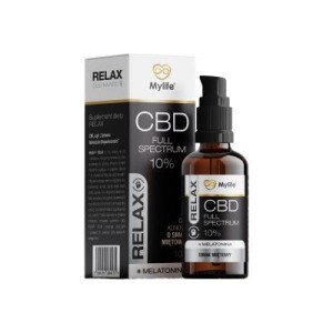 10% OLEJ CBD FULL SPECTRUM „RELAX”  z melatoniną