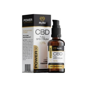 10% OLEJ CBD FULL SPECTRUM “POWER” z Ashwagandhą