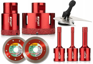Smart365 Zestaw Diament Do Gresu Otwornice +tarcze