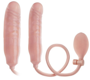 Pompowany Penis Dildo - Urośnie W Twoich Szparkach Cielisty