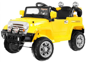 terenówka na akumulator JEEP ze światłami + pilot