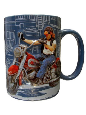 Kubek dla motocyklisty, porcelanowy ekskluzywny prezent G.Forchino