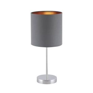Stojąca LAMPA stołowa MONICA 2538 Rabalux abażurowa LAMPKA na biurko chrom