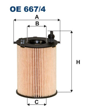 Filtr oleju Filtron OE 667/4