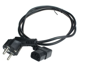 Kabel komputerowy zasilający czarny (1,5mb)