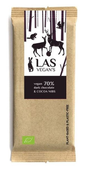 Czekolada Z Prażonym Ziarnem Kakaowca Bio 50 G - Las Vegan's