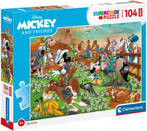 Clementoni Puzzle 104 Maxi Myszka Miki Kowboj