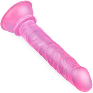 Penis na Przyssawce, Żelowe Dildo do Anusa Pochwy Różowy