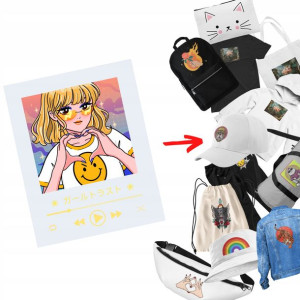 Naprasowanka Anime Termo Naklejka Aplikacja