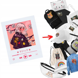 Naprasowanka Anime Termo Naklejka Aplikacja