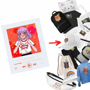 Naprasowanka Anime Termo Naklejka Aplikacja