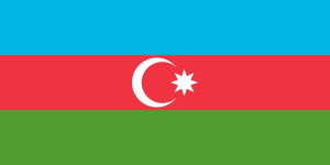 Naprasowanka Azerbejdżan Termo Naklejka Aplikacja