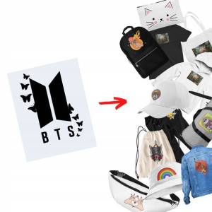 Naprasowanka Bluza bts, Koszulka bts, Torba bts