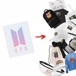 Naprasowanka Bluza bts, Koszulka bts, Torba bts