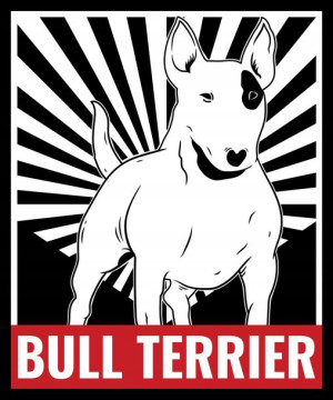 Naprasowanka Bull Terrier Termo Naklejka Aplikacja