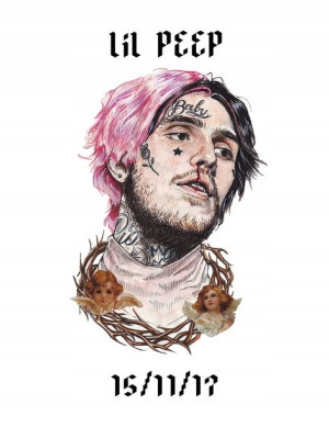 Naprasowanka Lil Peep Bluza Koszulka Naklejki Fan