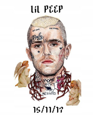 Naprasowanka Lil Peep Termo Naklejka Aplikacja