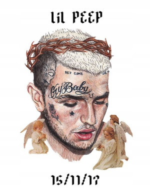 Naprasowanka Lil Peep Termo Naklejka Aplikacja