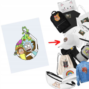 Naprasowanka Rick And Morty Termo Naklejka Aplikac