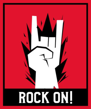 Naprasowanka Rock Termo Naklejka Aplikacja