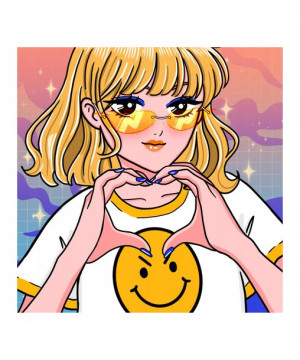 Naprasowanka Termo Naklejka Aplikacja Anime