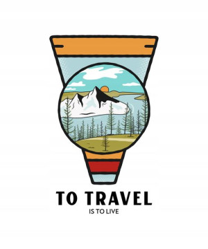 Naprasowanka Travel Termo Naklejka Aplikacja