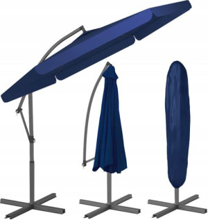 Parasol Ogrodowy Duży 350cm Składany Z Pokrowcem