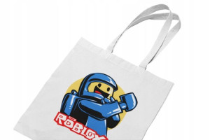 Torba Roblox Face Biała