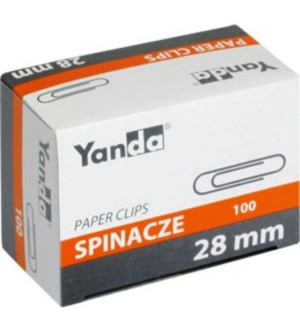 Spinacze okrągłe 28mm 100szt. Yanda Office
